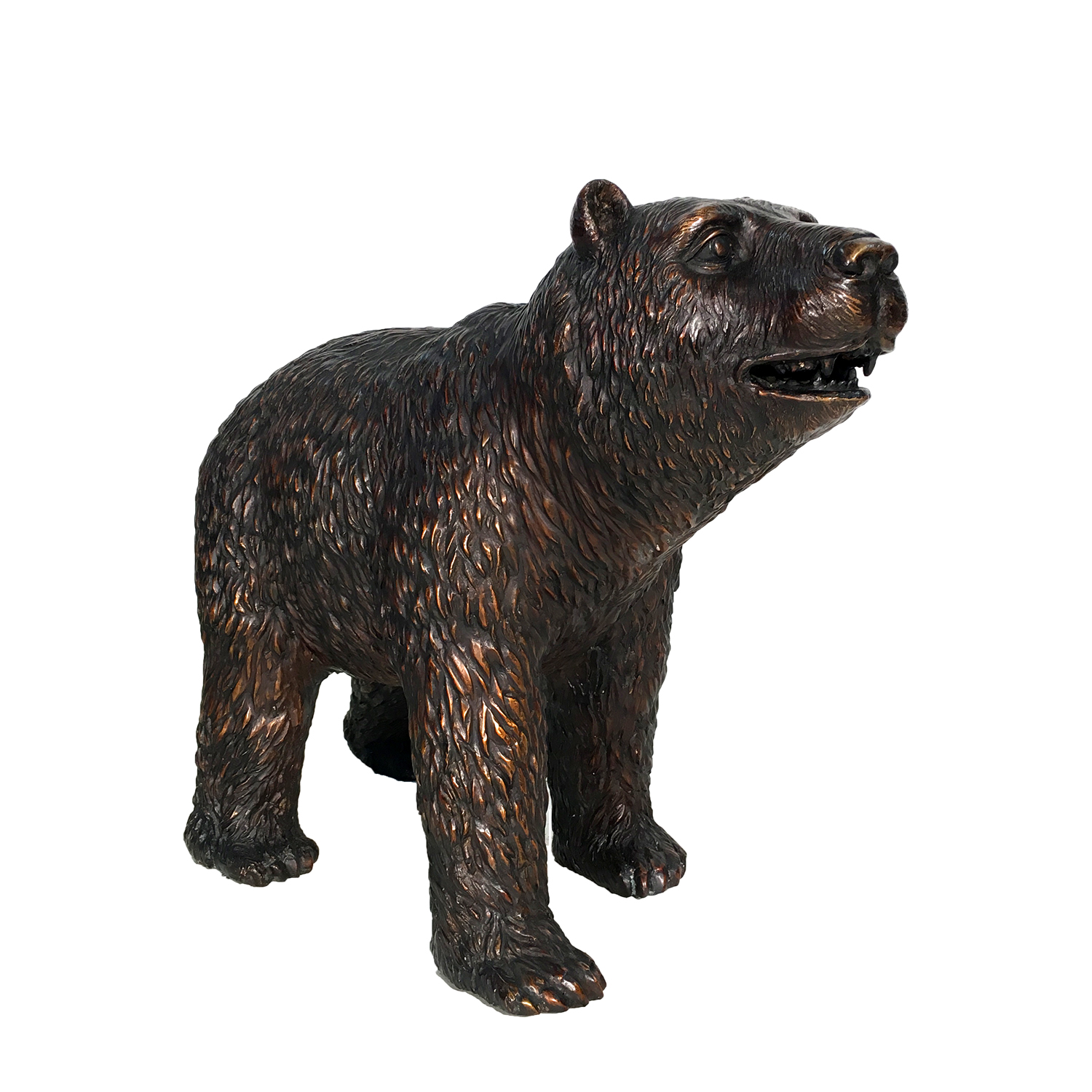 Bronze Standing Bear Sculpture | Metropolitan Galleries Inc.